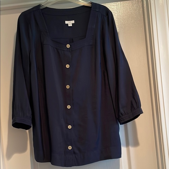 EUC J. Jill Top in Navy Blue - Picture 1 of 6